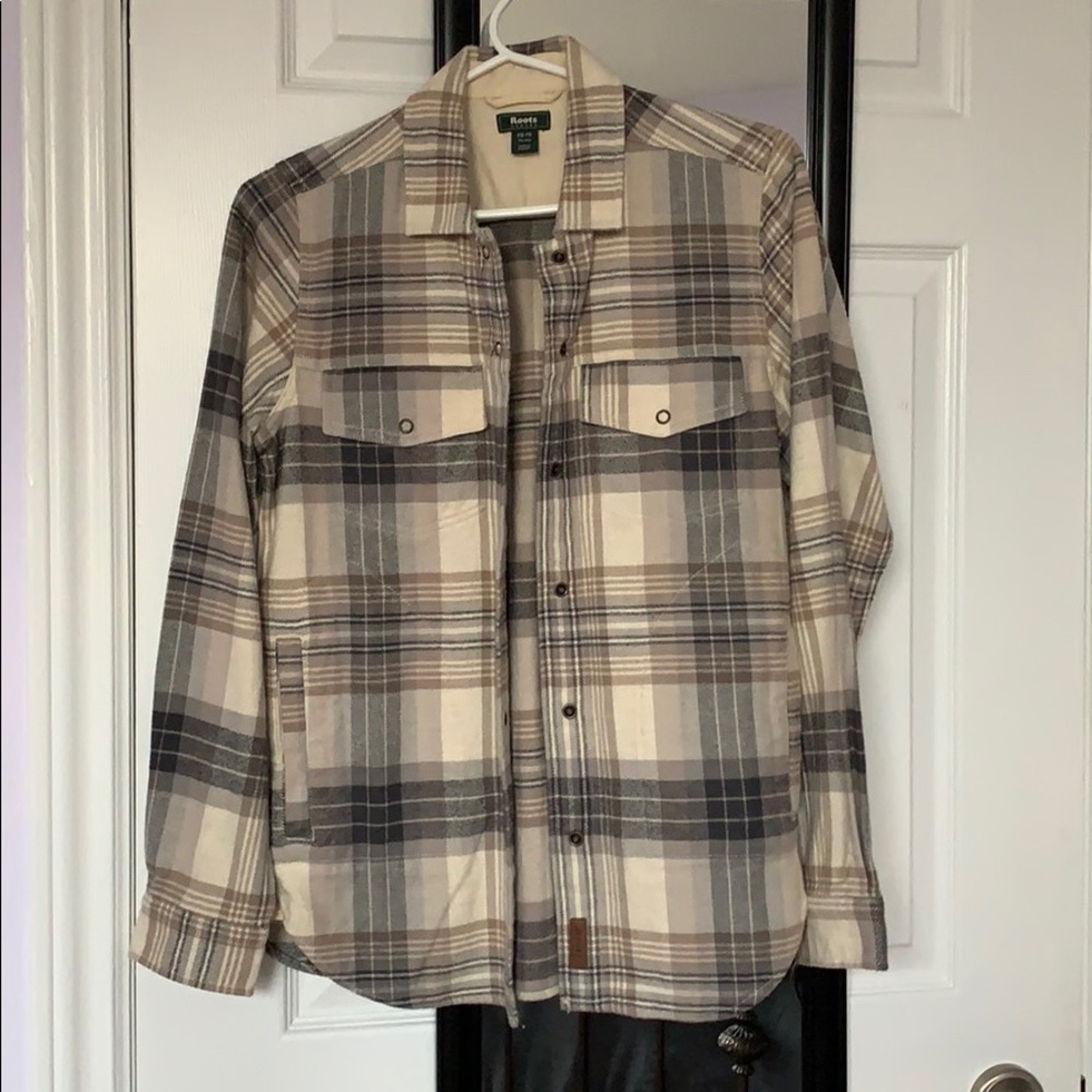 Roots plaid shirt